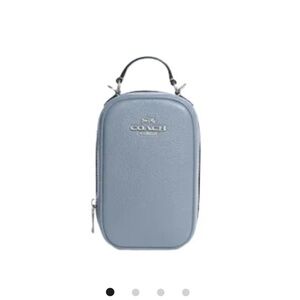 Coach Grey Mist Leather Eva Phone Crossbody Bag